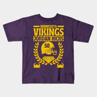 Minnesota Vikings Jordan Hicks 58 Edition 2 Kids T-Shirt